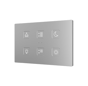 Zennio ZVITXLX6 Емкостный сенсорный выключатель с подсветкой Tecla XL X6