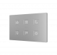 Zennio ZVITXLX6 Емкостный сенсорный выключатель с подсветкой Tecla XL X6