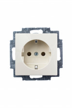 ABB BJB Basic 55 Беж Розетка с/з
