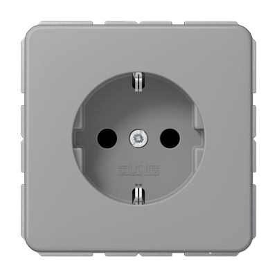 JUNG Штепсельная розетка SCHUKO 16A 250V~ серая