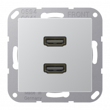 JUNG A 500 Алюминий Розетка HDMI 2-ая