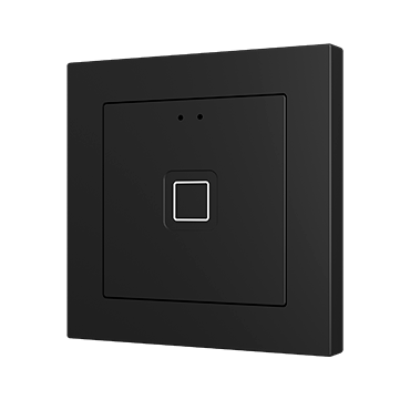 ZVITR55X1A Сенсорный переключатель антрацит 1 кнопка Zennio Tecla RGB 55 X1 PC-ABS с RGB-подсветкой