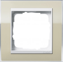 Gira Event Clear Песочный/Бел.глянц. Рамка 1-ая