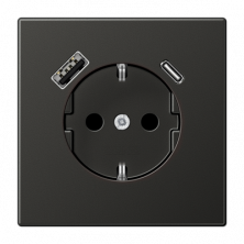 JUNG SCHUKO Антрацит Розетка с USB-интерфейсом