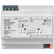 JUNG KNX блок питания, 320mA, с IP-интерфесом, монтаж на DIN-рейку, 4 модуля KNX
