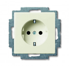 ABB BJB Basic 55 Шале (бел) Розетка с/з