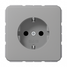 JUNG CD500 Серая Розетка штепсельная Schuko 16A 250V с защитой от детей