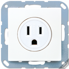 JUNG Розетка системы US-NEMA 15А 125V, слоновая кость