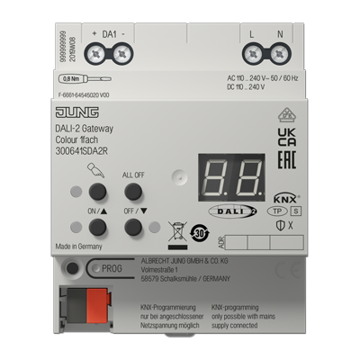 Jung 30064 1S DA2 R Шлюз KNX DALI-2 Цветной 1-местный