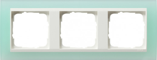 Gira Event Opaque Салатовый/Бел.глянц. Рамка 3-ая