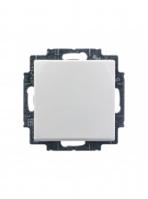 ABB BJB Basic 55 Бел Розетка с/з с крышкой