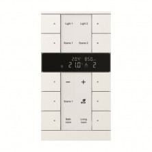 ABB SBC/U10.0.1-884 Регулятор комнатной температуры с датчиками CO2/влажности, 10-клавишный, белый бархат