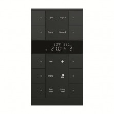 ABB SBC/U10.0.1-885 Регулятор комнатной температуры с датчиками CO2/влажности, 10-клавишный, чёрный бархат