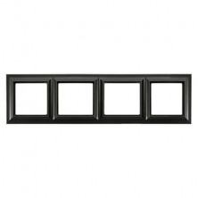 JUNG Eco Deco Рамка 4-поста термопласт черный матовый