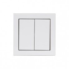 ABB Impressivo Бел Выключатель 2-клавишный, 1-полюсный, 16А/230В (схема 5), IP44