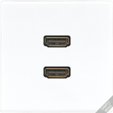 JUNG 2 x HDMI, слоновая кость