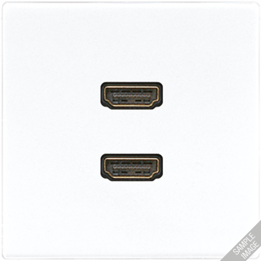 JUNG 2 x HDMI, слоновая кость