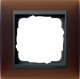 Gira Event Opaque Темно-коричневый/Антрацит Рамка 1-ая