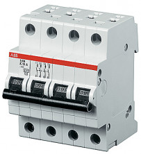ABB Выключатель автоматический 4-полюсный S204P C6