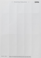 Gira KNX Листы для надписей к сенсорным выключателям, тип 1