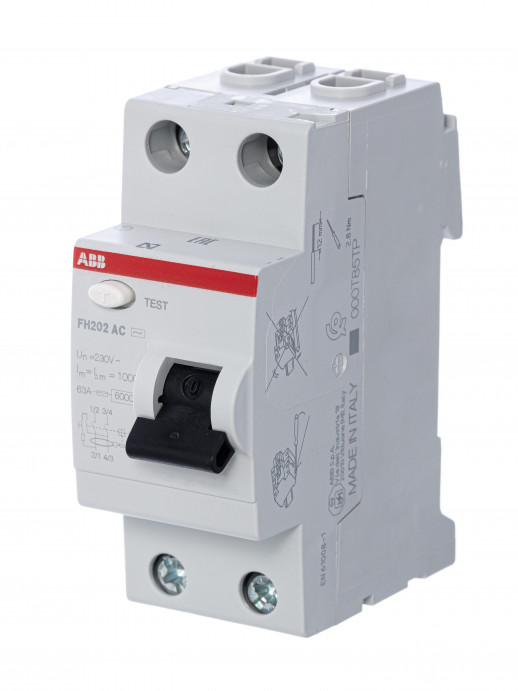 ABB FH202AC УЗО 2Р 63А 100mA (AC)