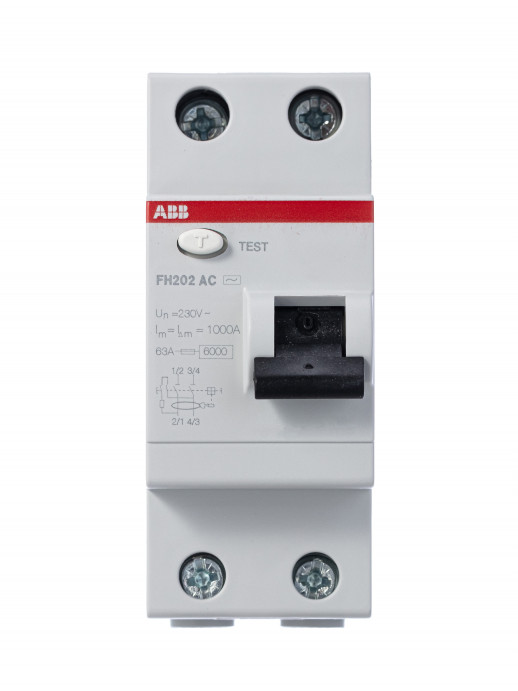 ABB FH202AC УЗО 2Р 63А 100mA (AC)