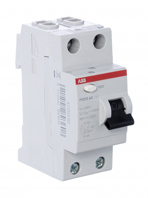 ABB FH202AC УЗО 2Р 63А 100mA (AC)