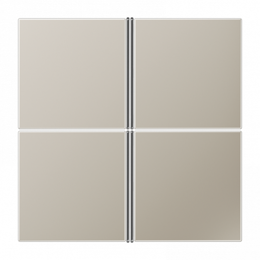 JUNG KNX LS 990 Edelstahl Комплект накладок, 4гр