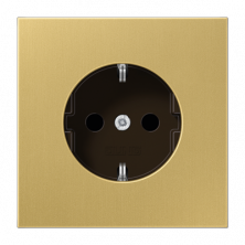 JUNG SCHUKO®-розетка 16 A / 250 B ~ с защитой от детей, латунь Classic