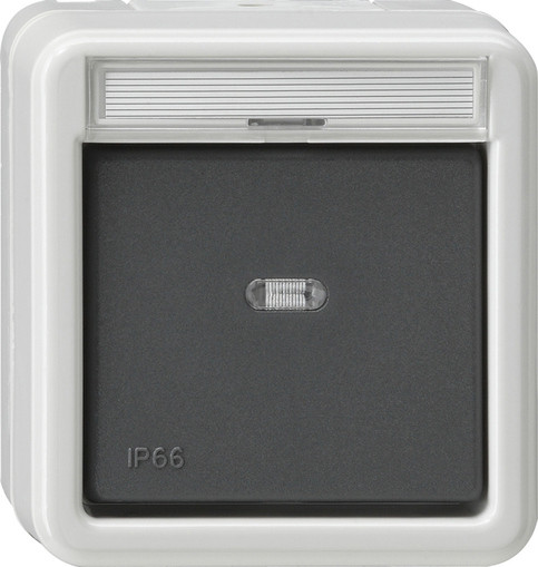 Gira Выключатель одноклавишный универсальный IP66