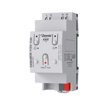 Zennio ZCLFB110C1 Контроллер потолочного вентилятора для вентиляторных установок с питанием от 110 В переменного тока FANinBOX 110V 1CH