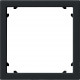 Gira System 55 Черный матовый Адаптерная рамка для приборов с накладкой 45*45 мм (Alcatel)