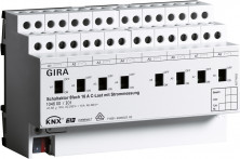 Gira KNX Актор 8-канальный 16 А контроль силы тока возм ручн упр DIN-рейка