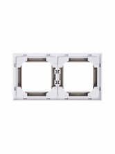 ABB EPJ Levit кофе макиато / белый Рамка 2 поста,