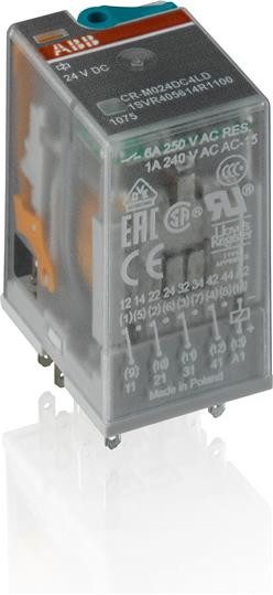 ABB CR-M230AC4LG Промежуточное реле 230V 6A 4ПК (AC)
