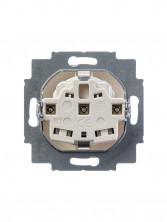 ABB BJB Basic 55 Бел Розетка с/з с защитными шторками