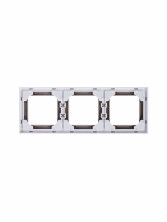 ABB EPJ Levit кофе макиато / белый Рамка 3 поста,