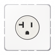 JUNG Штепсельная розетка SCHUKO 16А 250V~ с углом наклона 20° белая