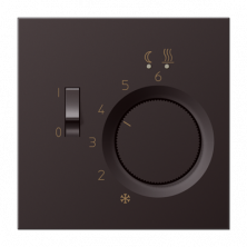 JUNG LS 990 Dark Накладка регулятора теплого пола (мех. FTR231U)
