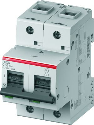ABB Выключатель автоматический 2-полюсный S802N C16