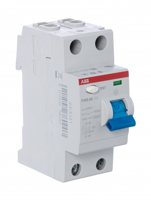 ABB F202AC УЗО 2Р 100А 30mA (AC)