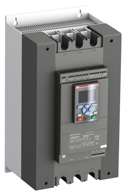 ABB Софтстартер PSTX250-600-70 132кВт 400В 250A (220кВт 400В 430A внутри треугольника) с функцией защиты двигателя