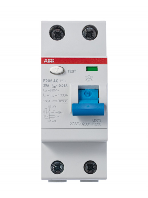 ABB F202AC УЗО 2P 25A 30mA (AC)