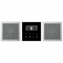 JUNG Смарт радио DAB+ Bluetooth, стерео черный/алюминий