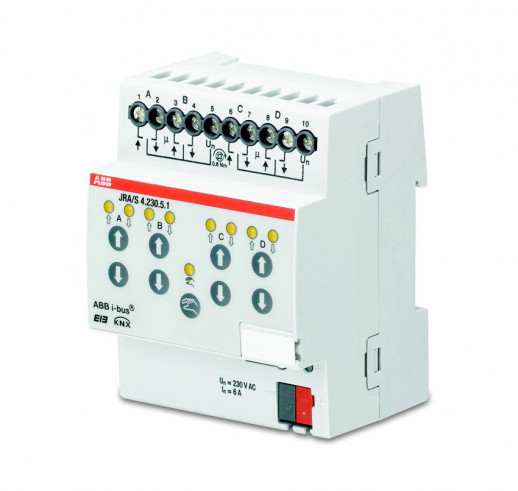 ABB KNX JRA/S 4.230.5.1 Активатор жалюзи 4-кан., руч/упр., контроль положения, 230В