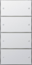 Gira KNX сенс выкл 3 Komfort 4 мест(2+2)