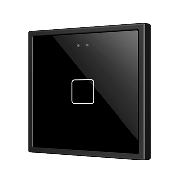 ZVIFR70X1A Сенсорный выключатель 1 кнопка антрацит Zennio KNX Flat RGB 70 X1 70x70