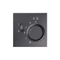 JUNG LS 990 Антрацит Накладка регулятора теплого пола (мех.FTR231U)