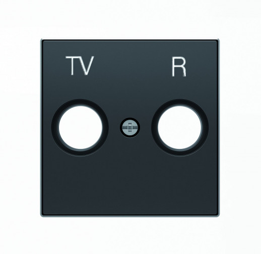 ABB SKY Чёрный бархат Накладка для TV-R розетки