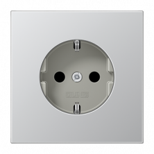 JUNG SCHUKO®-розетка 16 A / 250 B ~, алюминий